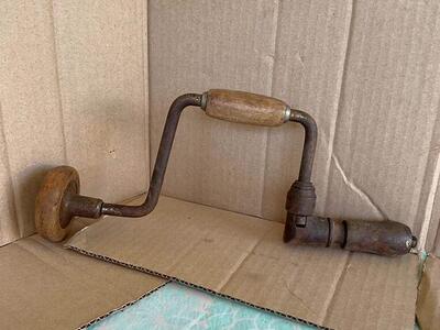 Vintage Wood Drilling Brace
