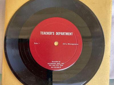 LDS Primary Teaching Dept. Record 1960's