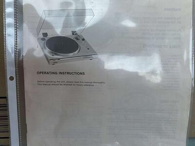 Sony Turntable PS-T22/T22C Manual 1980