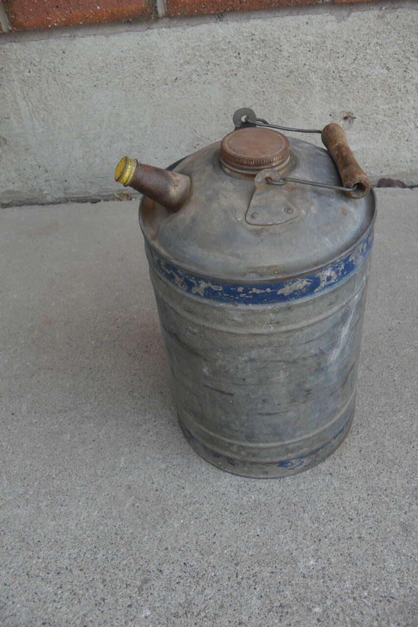 BOYCO Galvanized Pompeian Olive Oil Can $25