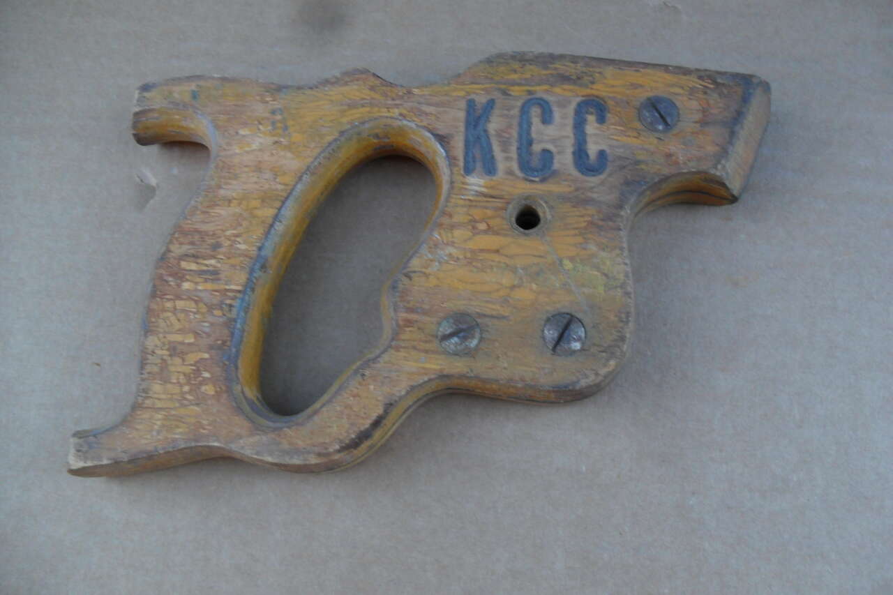 Bingham Canyon Utah K.C.C. Collectable. Saw Handle $10  (IV #-1-)