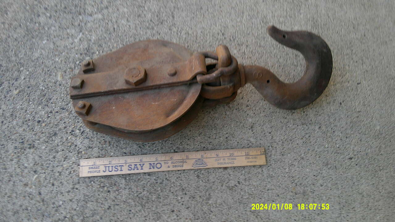 Snatch Block Pulley (Larger) Weighs 19 Pounds $50