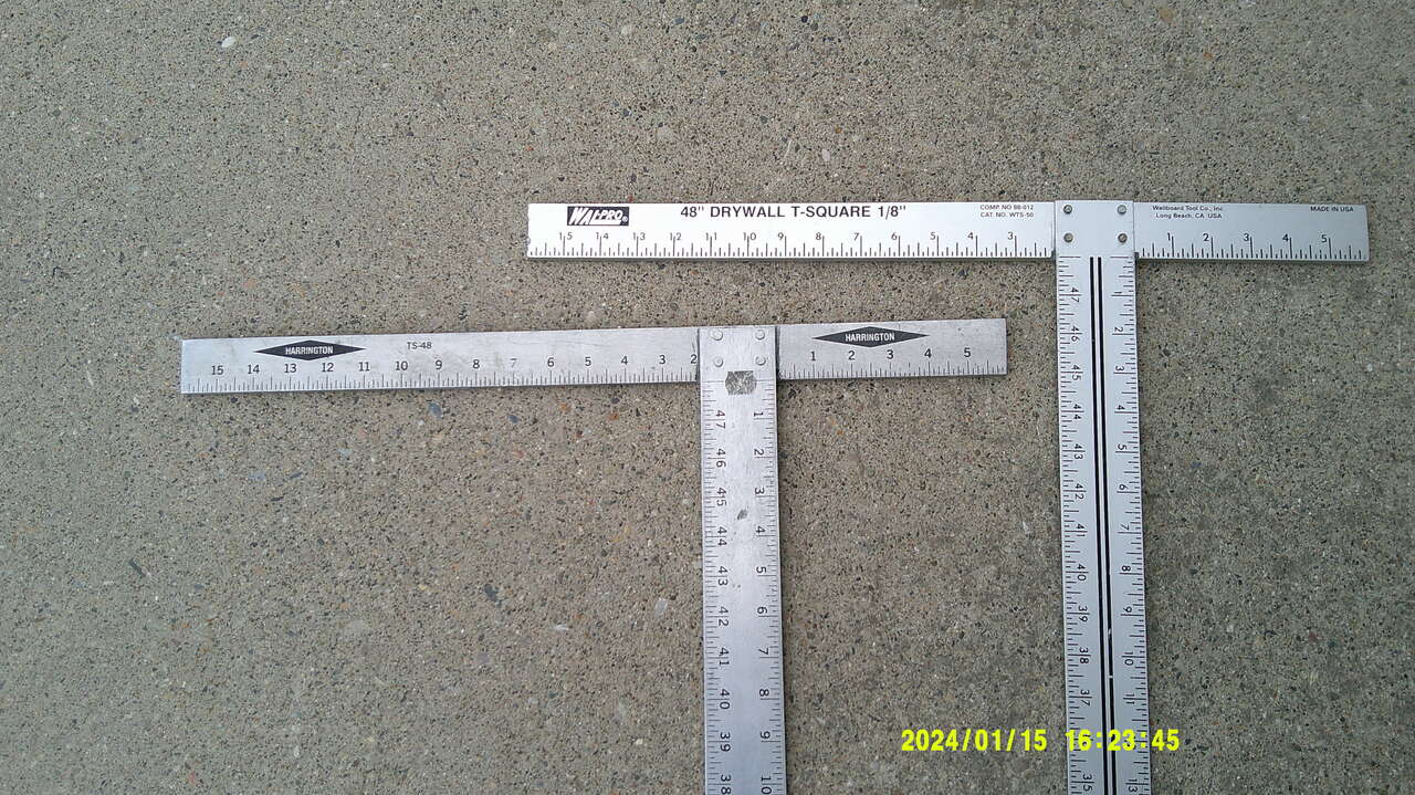 2--Dry Wall T Squares 48 Inch $10 EACH