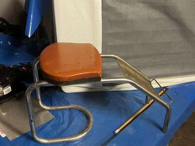 Shoe stool and mirror kit vintage 1960s