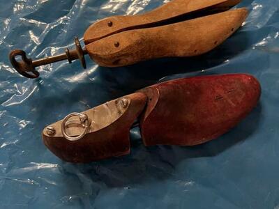 Antique wooden shoe stretchers