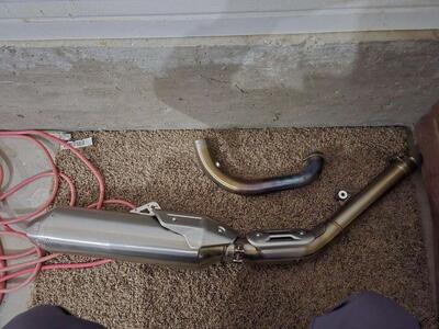 Kove 450 Rally standard exhaust brand new