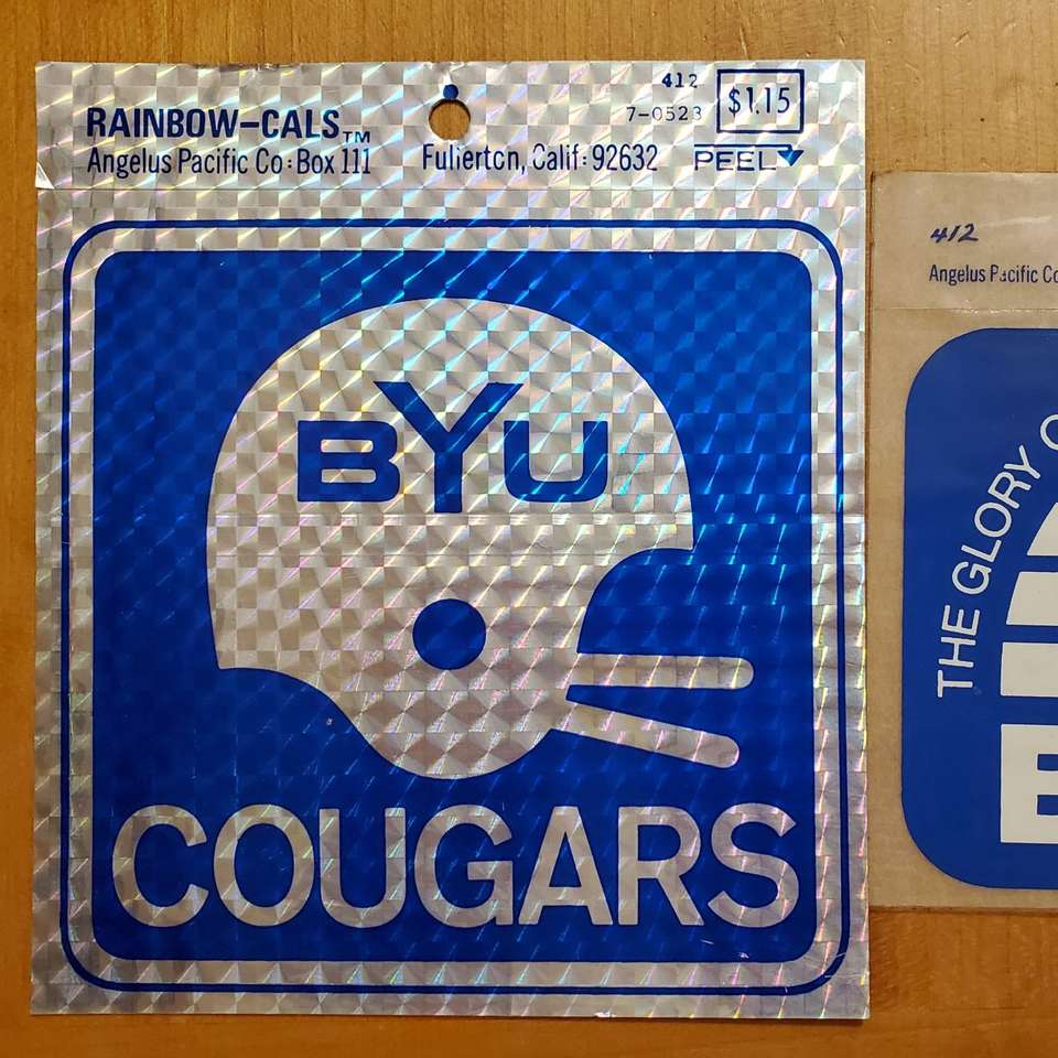 1980s BYU Cougars Stickers
