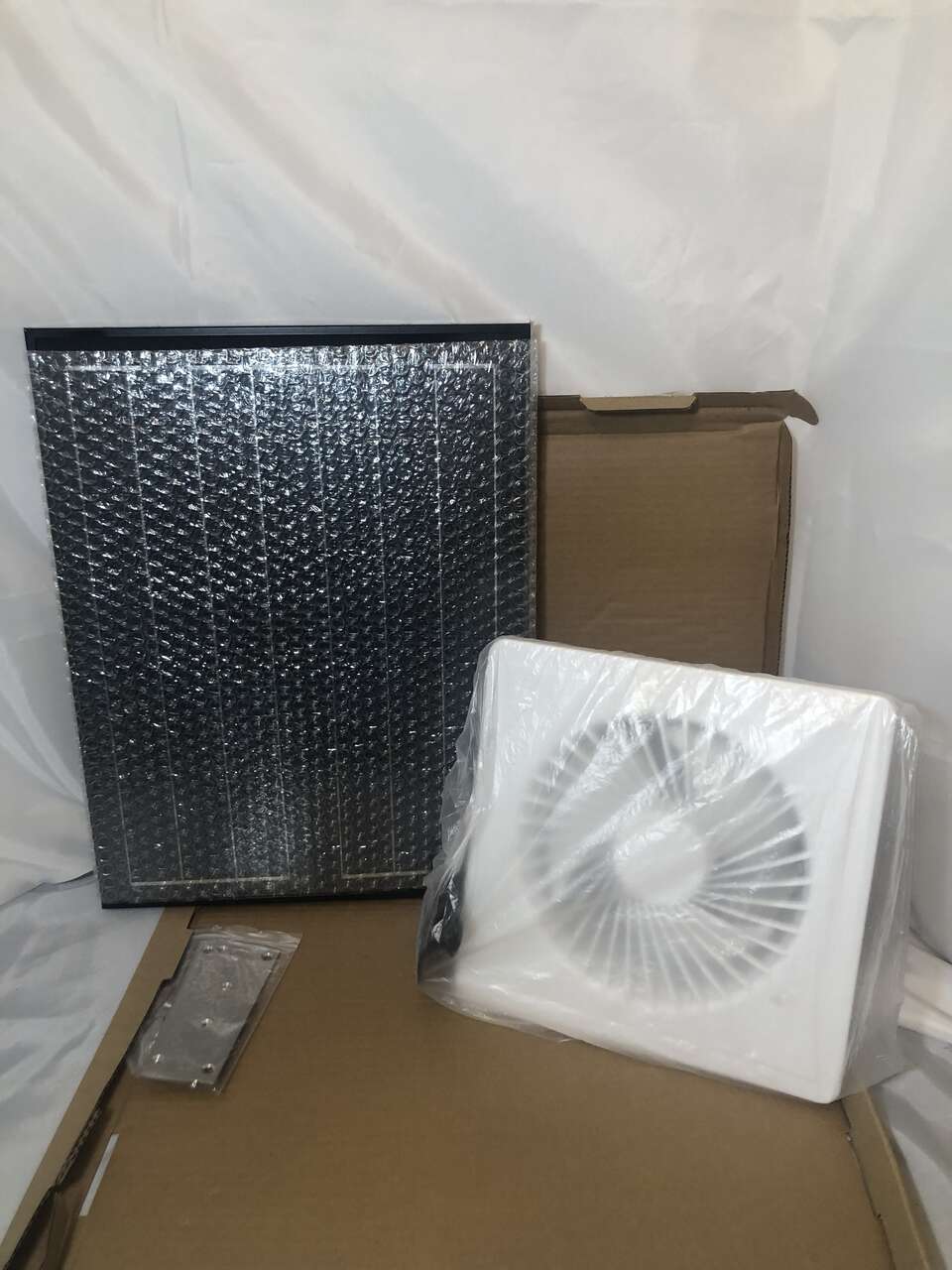 Brand New - never used - Solar Powered Outdoor Shed Fan