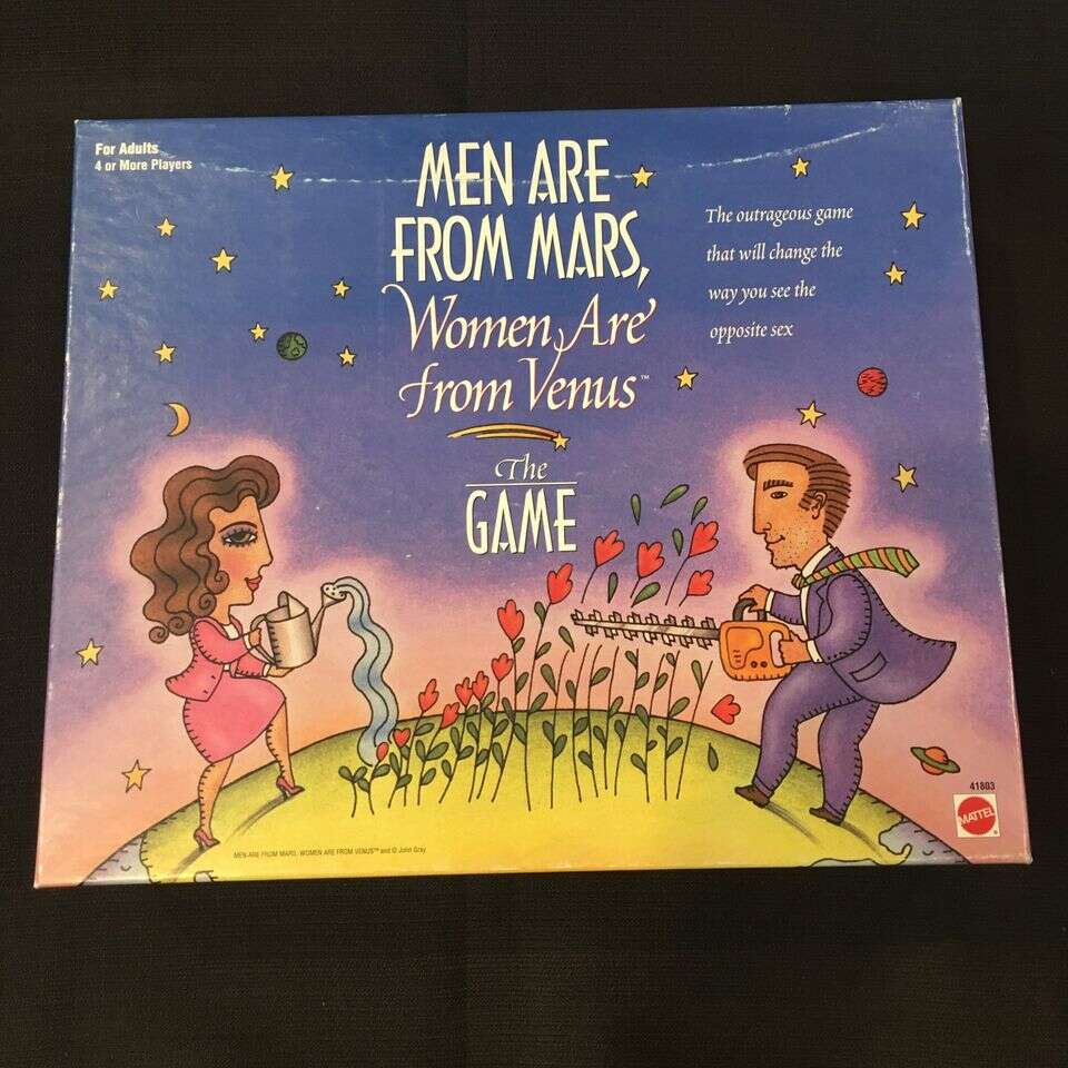 1998 Mattel Men Are From Mars, Women Are From Venus The Game