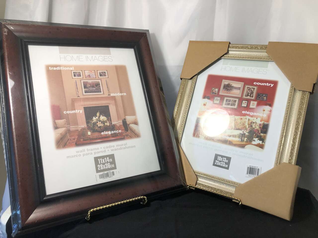 Home Images Frames  11x14 Dark Cherry Brown & 10x13 Gold From with Beautiful Delicate Details