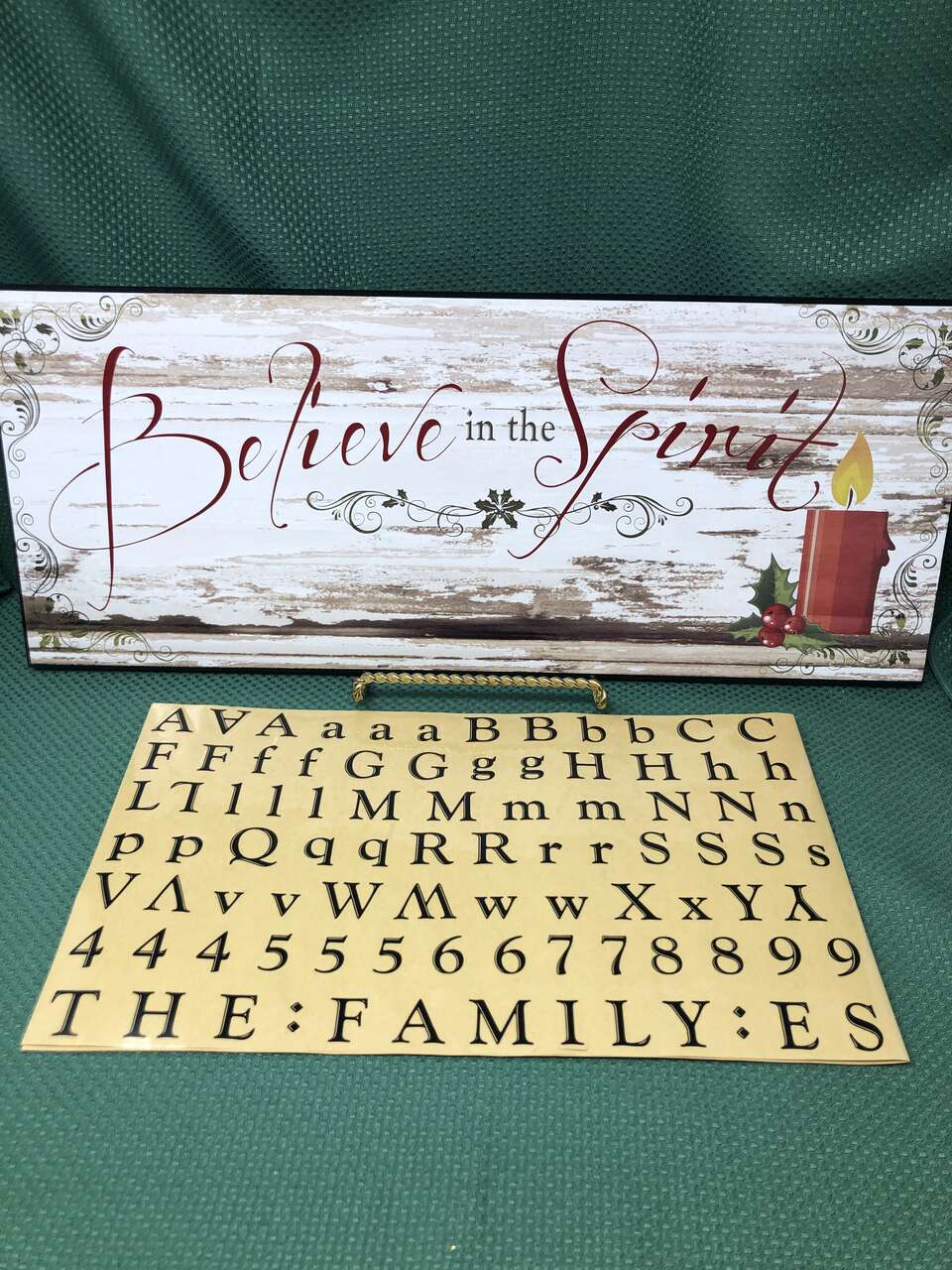 Customizable Believe in the Spirit of Christmas Sign