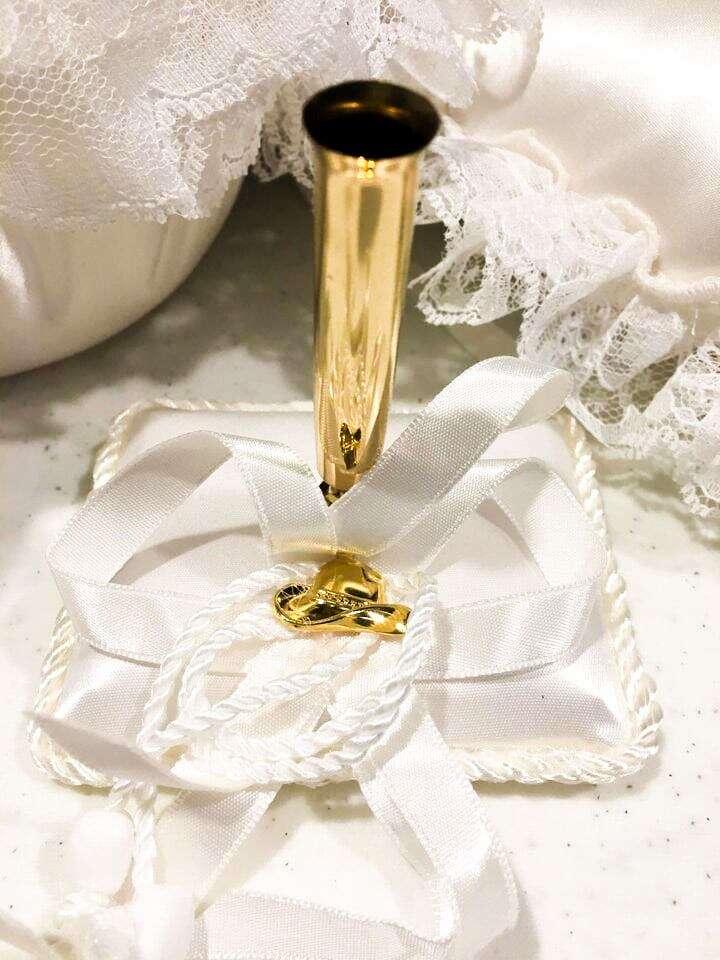 Wedding Ring Pillow And Pen Holder