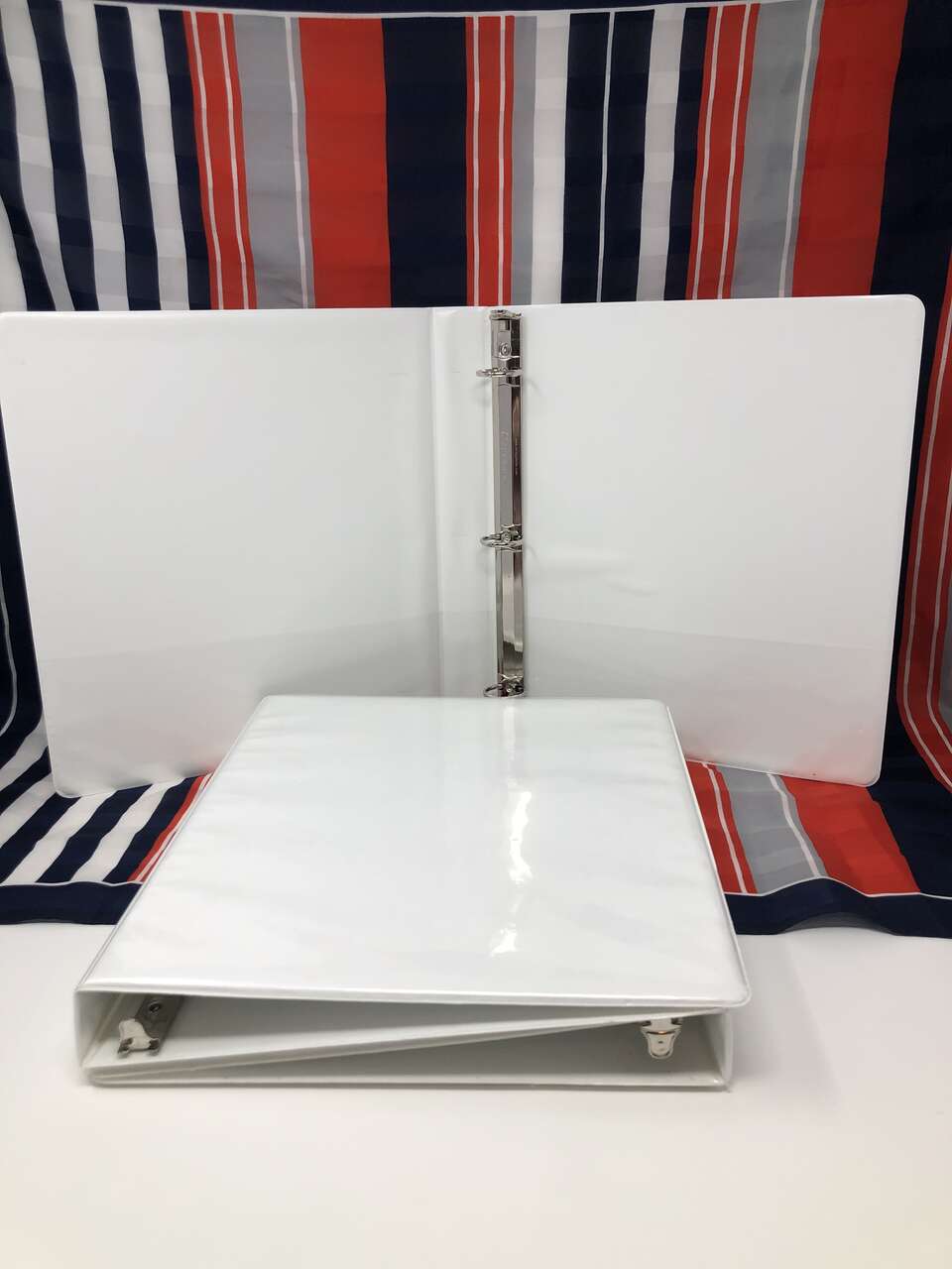 (3) 1" White Samsill 3-Ring Binders