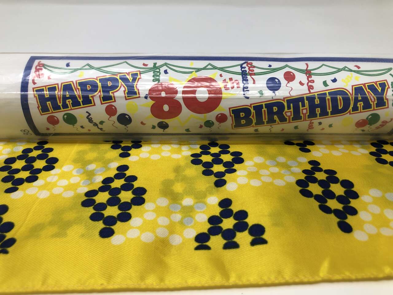 "Happy 80th Birthday" Giant All Weather Banner 18x72