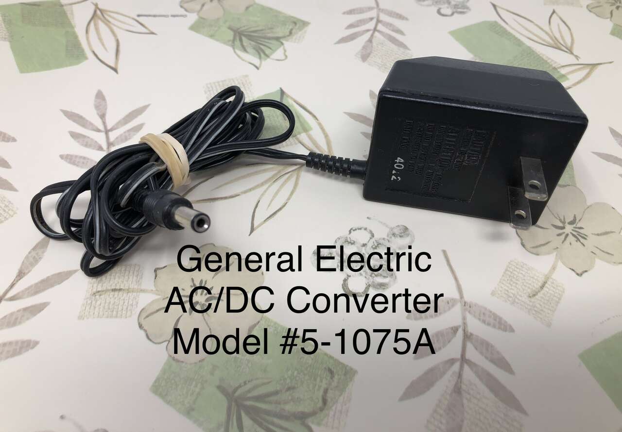 GE 5-1075A AC/DC Adaptor 6V 200mA Power Supply