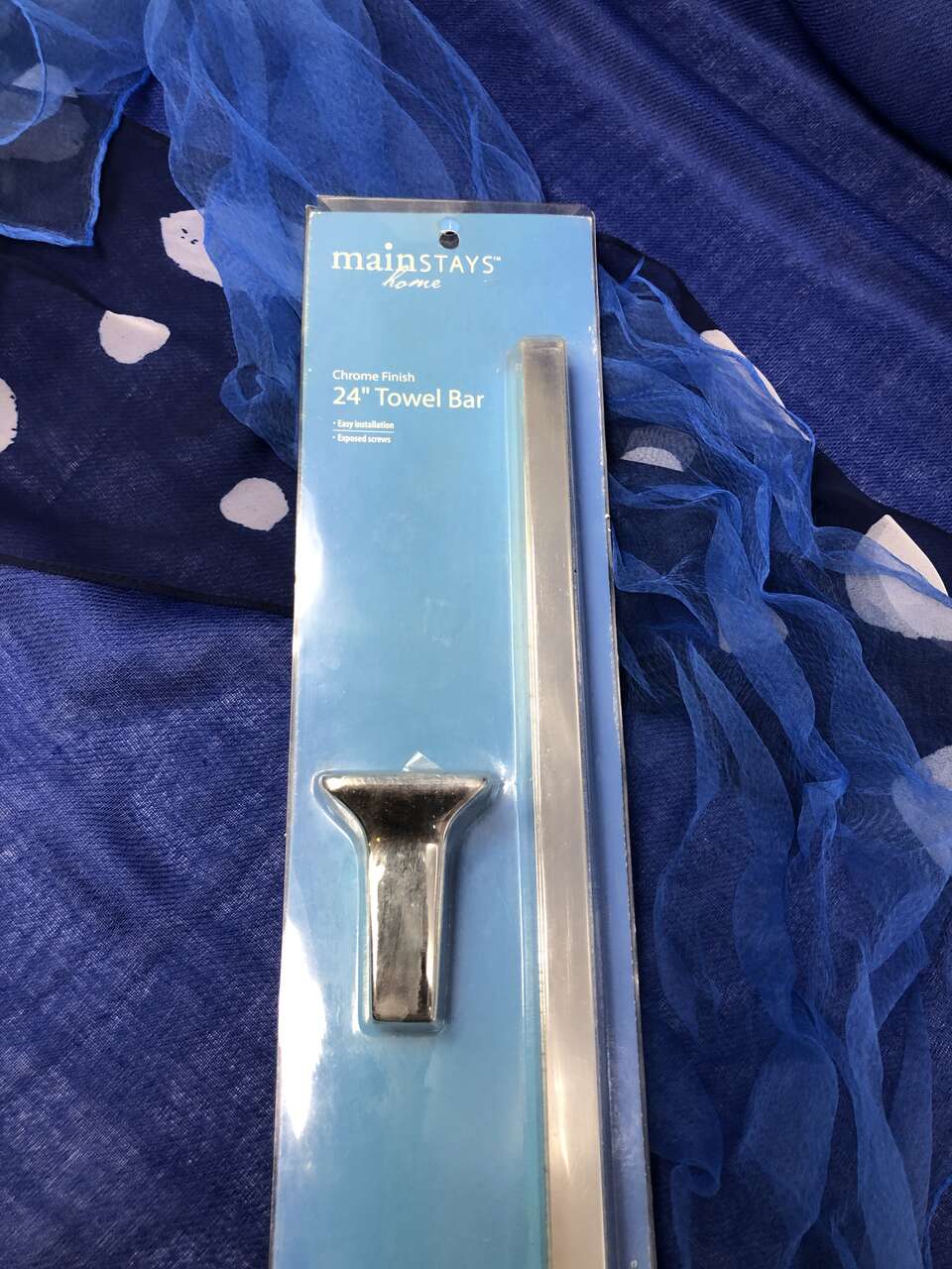 24" Towel Bar with Chrome Finish