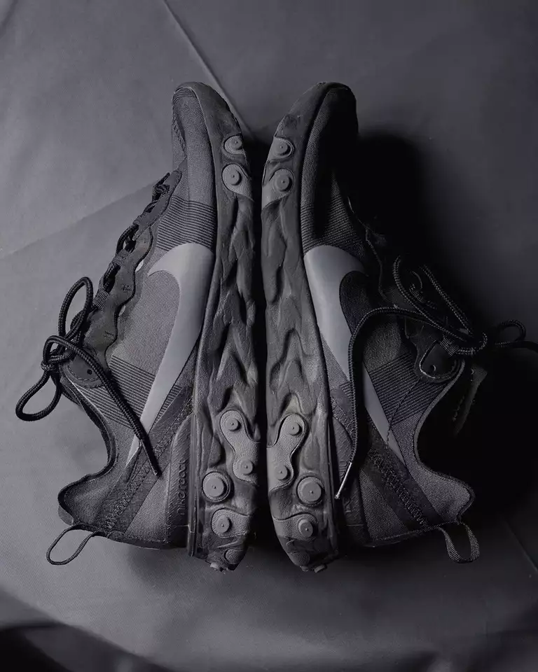 Nike React Element 55 Triple Black - size men's 11