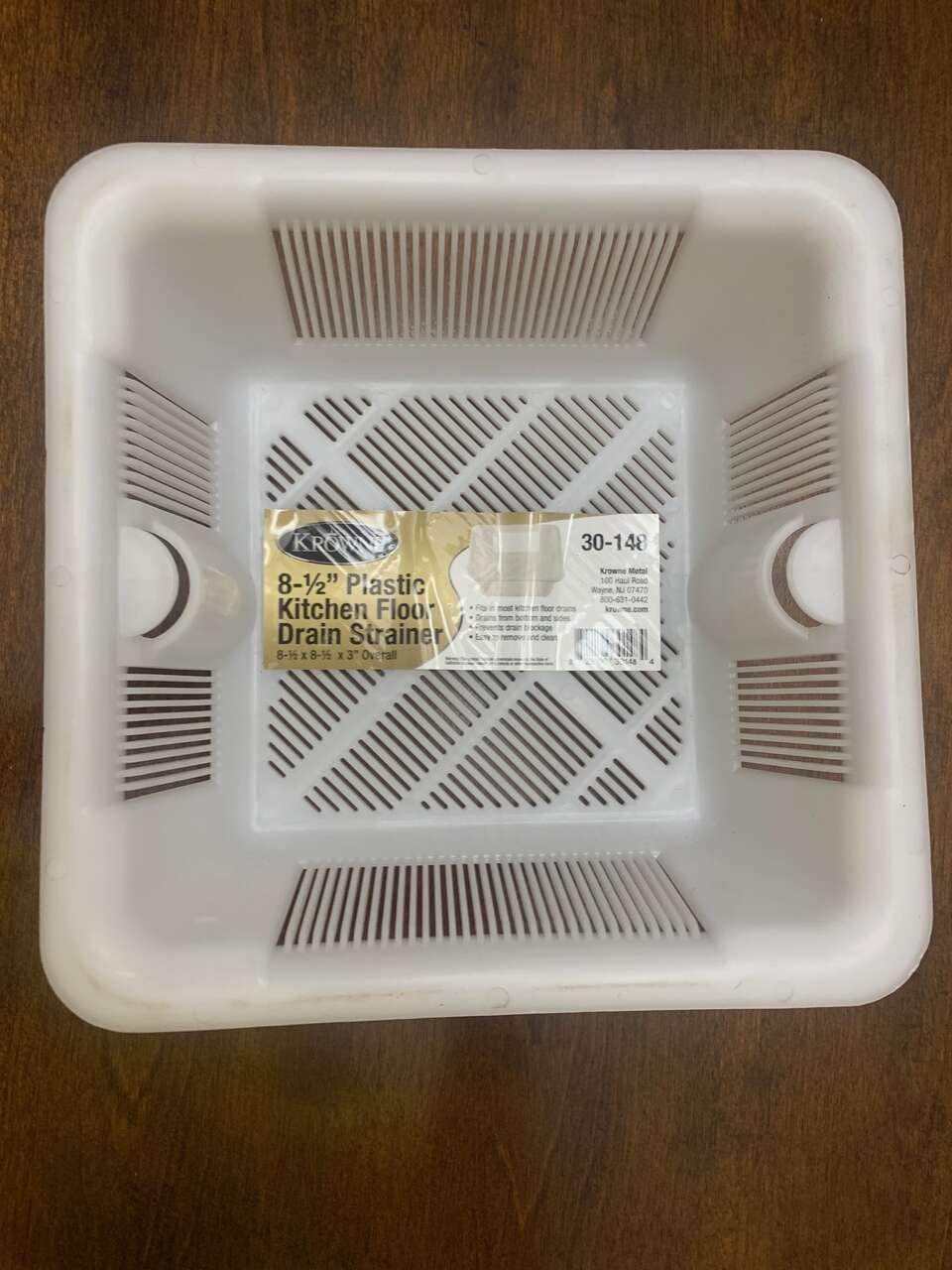 Krowne Kitchen Floor Drain Strainer / Bar Sink Basket, 30-148