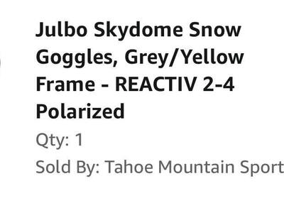 Julbo Skydome Photochromatic 2-4 Polarized