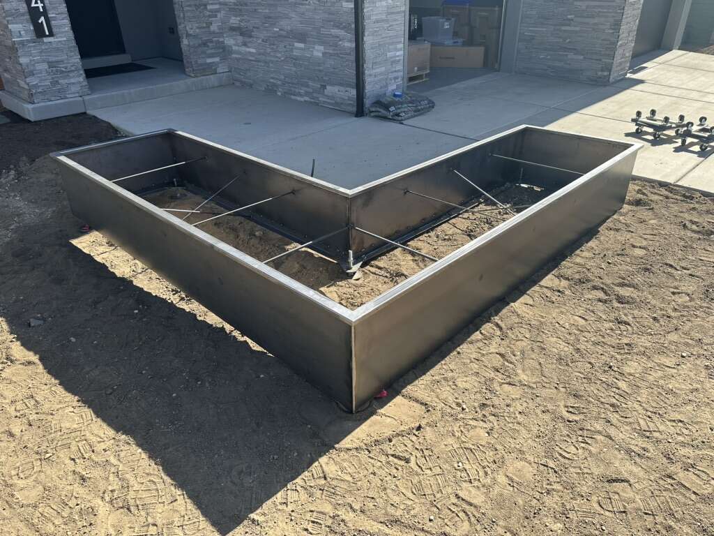 Steel Garden Boxes.