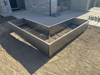 Steel Garden Boxes.