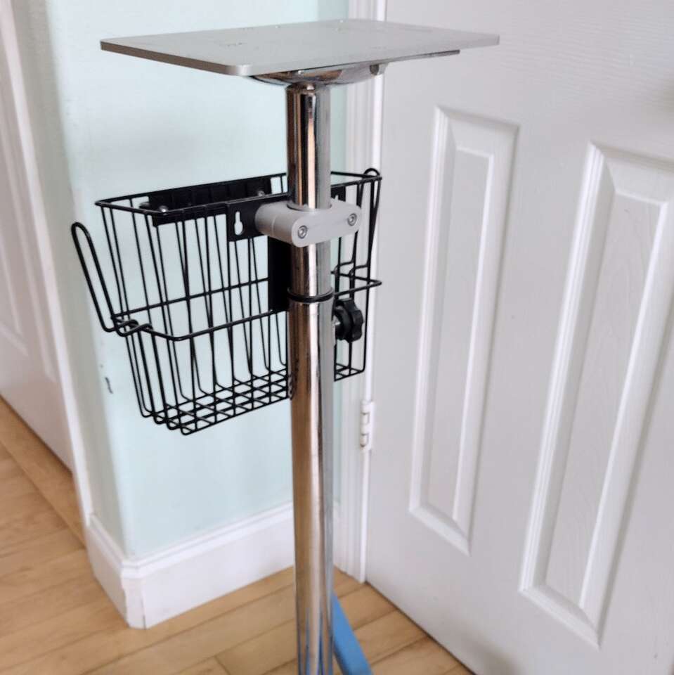 CPAP / BPAP machine stand on casters with storage