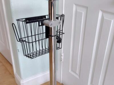 CPAP / BPAP machine stand on casters with storage