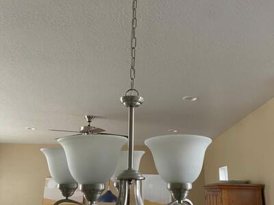 Brushed Nickel Chandelier