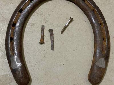 Vintage? St Croix 00 Horse Shoe And Nails