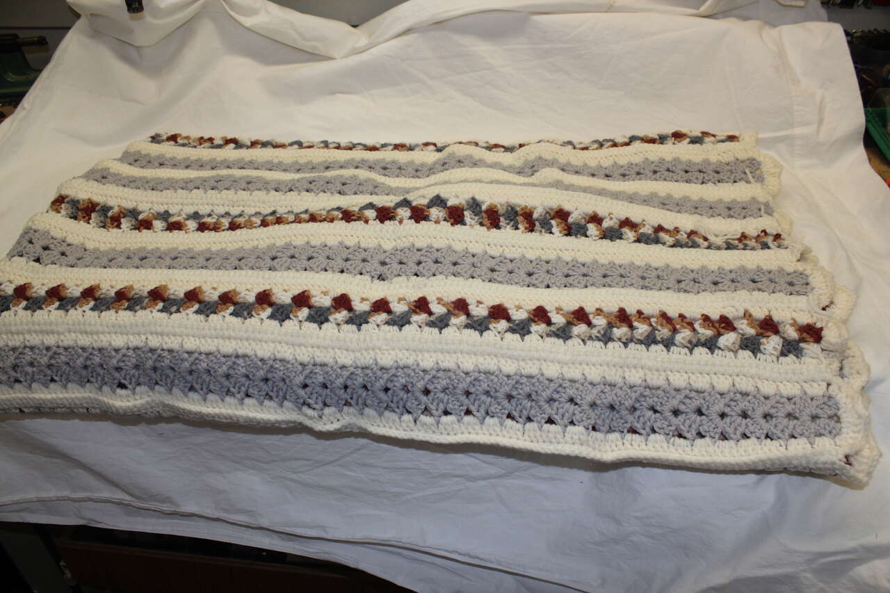 Hand Knitted Couch/Lap Blanket - Brand New