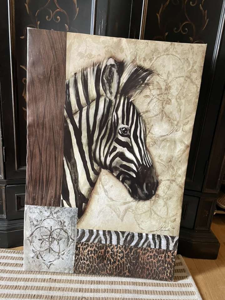 Zebra, Safari Canvas Print