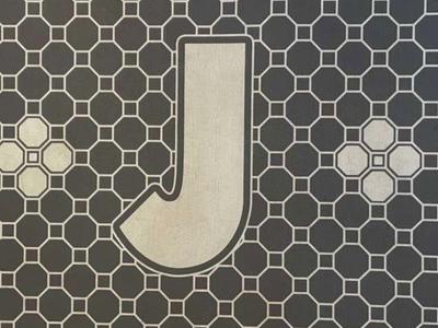 Gray “J” Kitchen/Bath Floor Mat