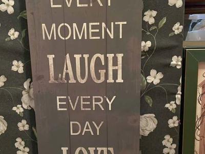 Saying/ Quote Canvas - Live, Laugh, Love