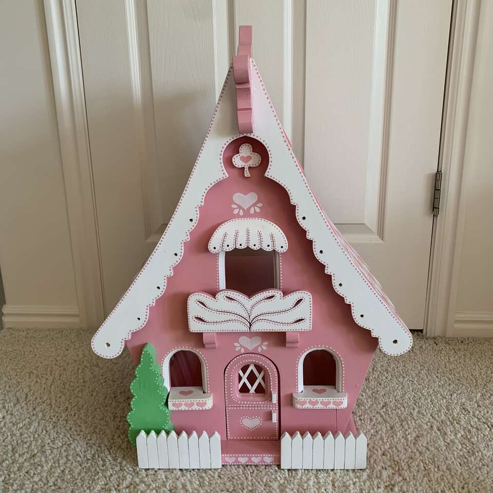 Pink and white Doll House