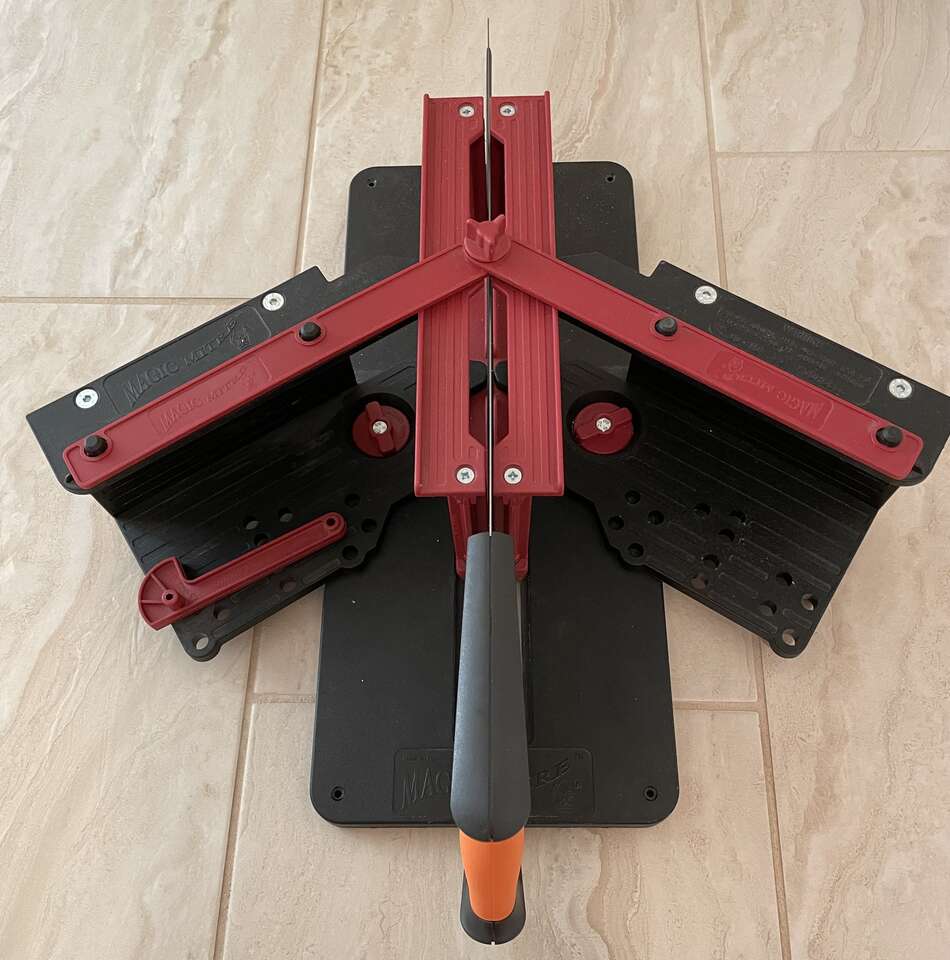 Magic Miter Cut perfect angles.