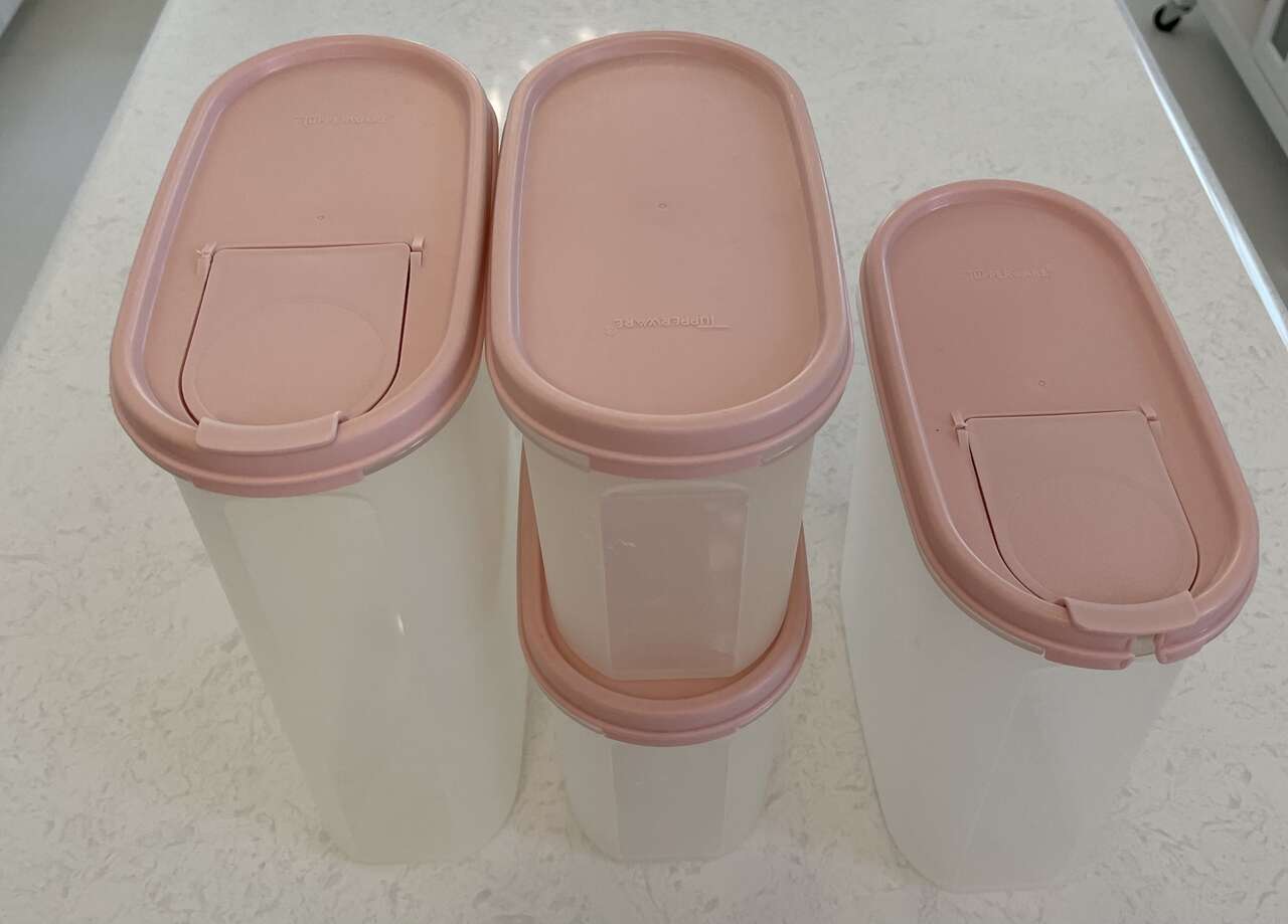 Tupperware Storage Containers Pink