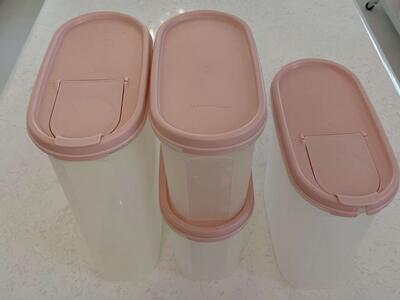 Tupperware Storage Containers Pink