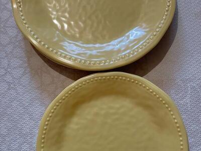 Yellow Melmac plate set