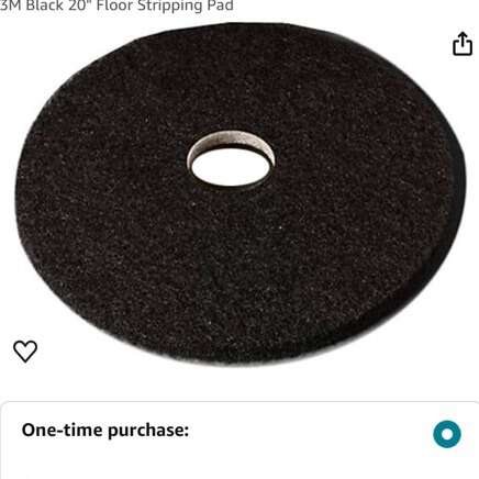 20 Inch Black High Performance Stripping Pads