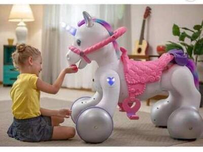Rideamal Unicorn 12 V Ride On Toy, New