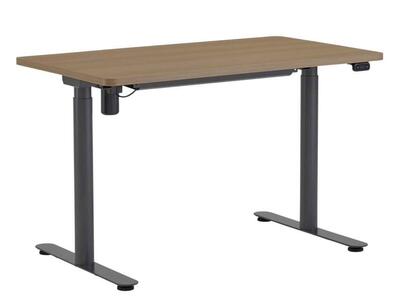 Sit-to-Stand Desk - Merele Base Dark Oak Top