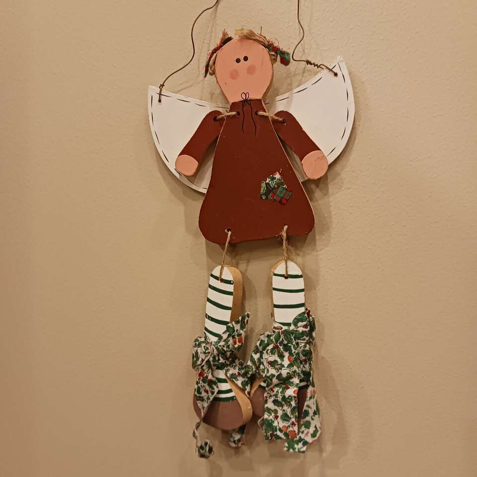 Hanging wooden Angel