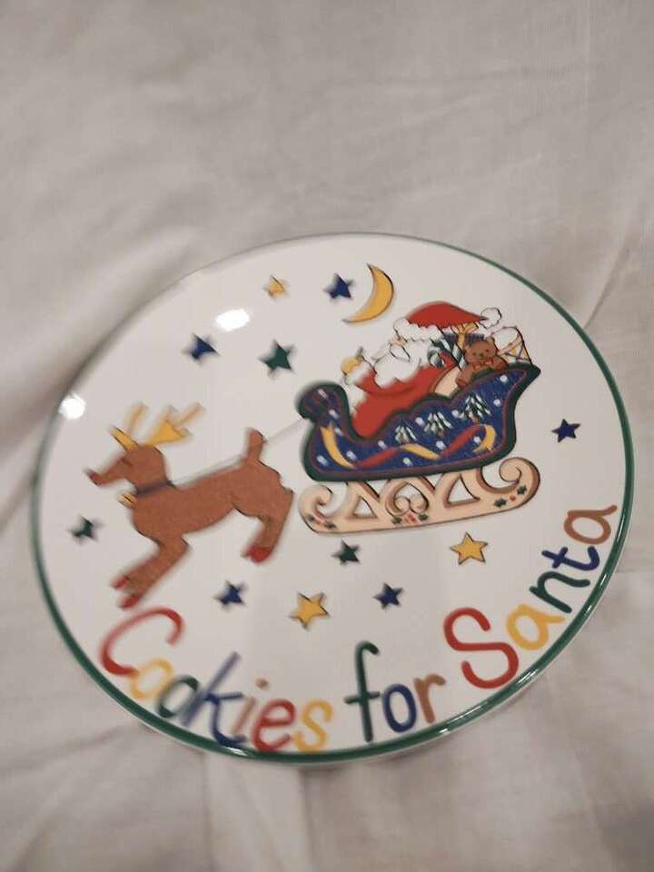 cookies for Santa plate