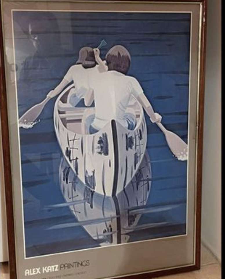 Vintage Framed Mid Century Modern Print