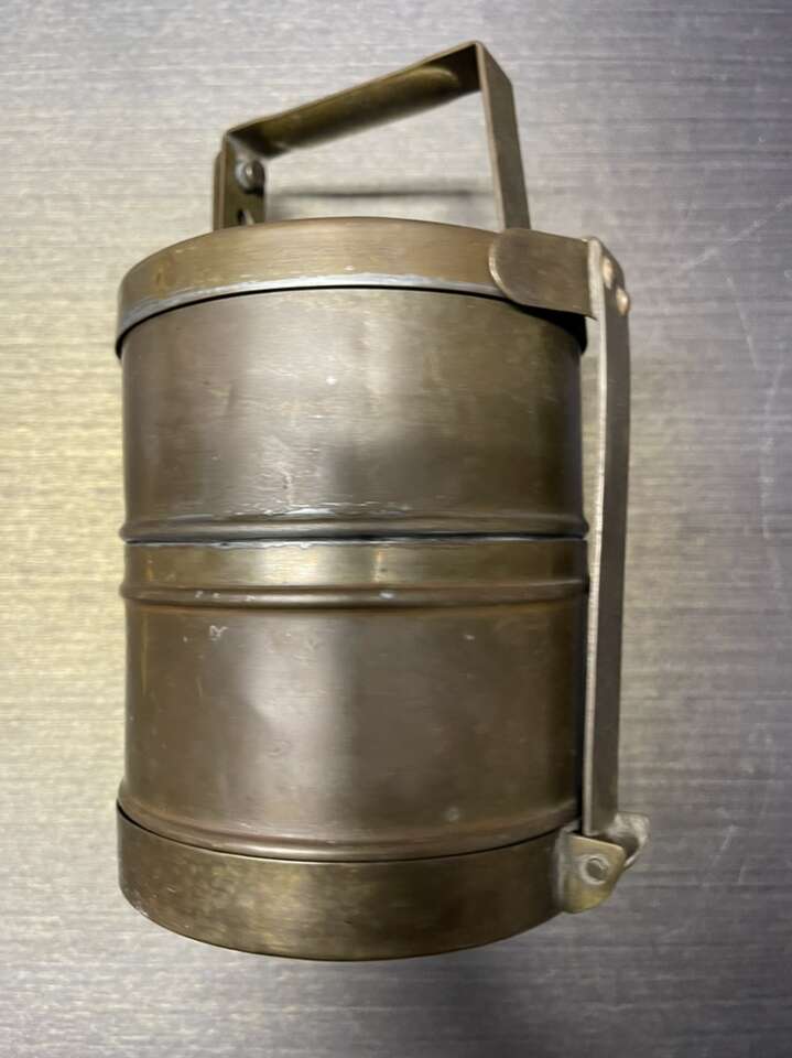 Brass/copper / Stainless Vintage Lunch Box