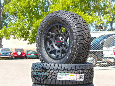 TRD Pro | Wheel Package | 17in Black OEM Toyota Rims | 265/70r17 Falken Wildpeak AT4w | Tacoma | 4Runner | Tundra | 265 70 17