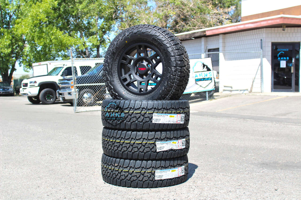 TRD Pro | Wheel Package | 17in Black OEM Toyota Rims | 265/70r17 Falken Wildpeak AT4w | Tacoma | 4Runner | Tundra | 265 70 17