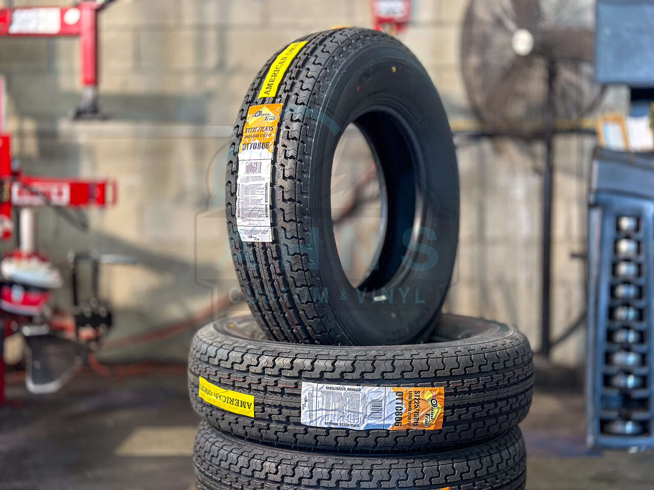 New | ST 225 75 15 | Load Range E | Omni STR Trailer Tires | 10-Ply Rating | 225/75r15