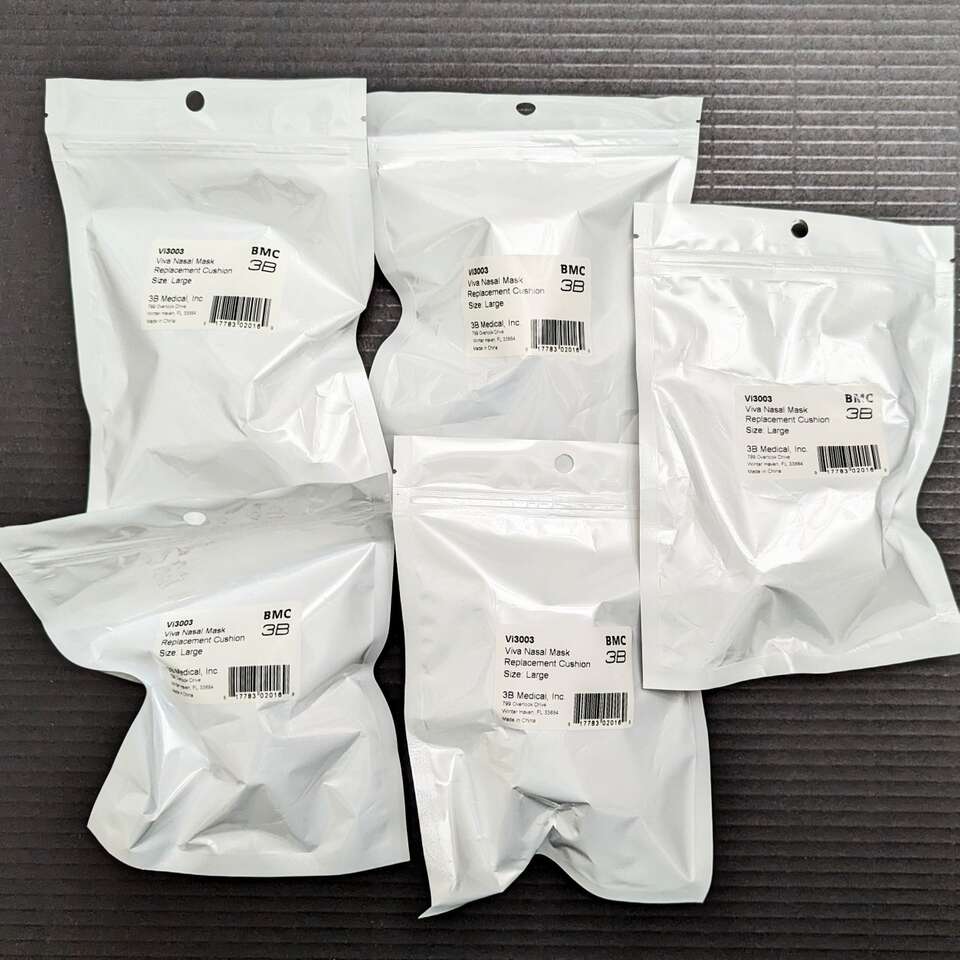 5 Viva Nasal Mask Cushions Size LARGE Vi3003