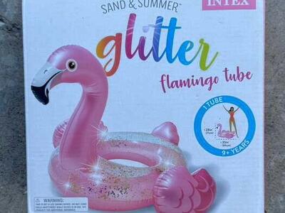 Intex Glitter Flamingo Tube New